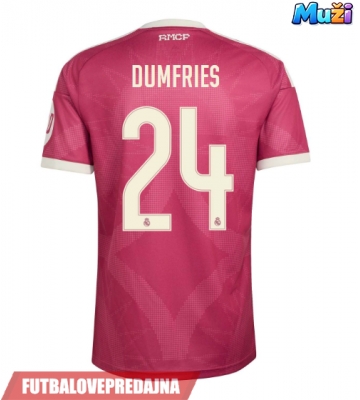 Lacne Muži Futbalové dres Real Madrid Denzel Dumfries #24 2026-27 Krátky Rukáv - Tretina